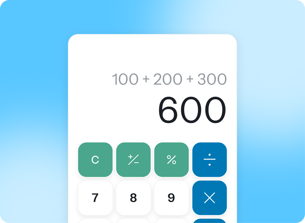 Built-in
calculator